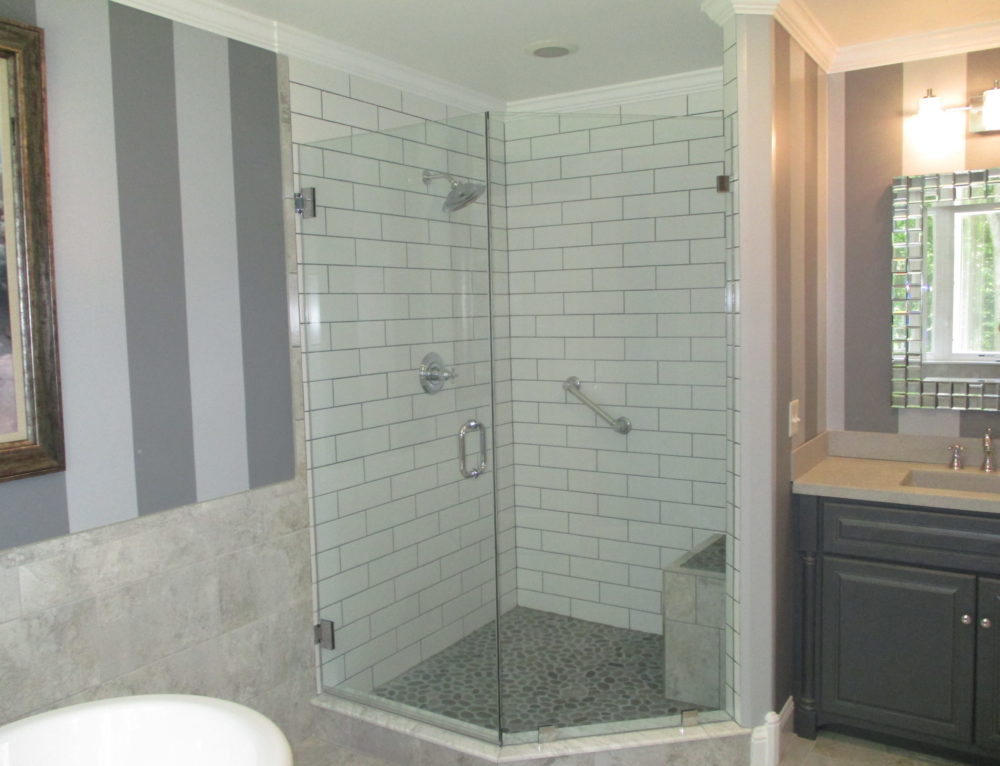 Frameless Shower Door With Operable Transom Absolute Shower Doors